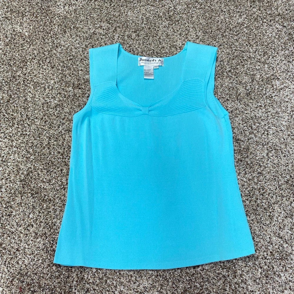 Light turquoise Joseph A stretchy womens top